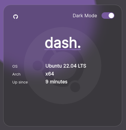 Server widget normal