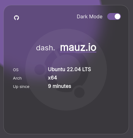 Server widget with host
